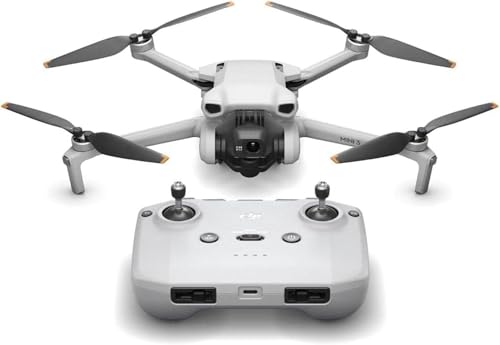 Image of DJI Mini 3, Drones with Camera for Adults 4K, 38-min Flight Time, up to 32800ft (10km) Video Transmission, True Vertical Shooting, GPS Auto Return Integrated, Mini Drone with Camera for Beginners