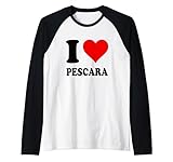Adoro Pescara. Amo Pescara Maglia con Maniche Raglan