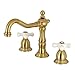 Kingston Brass KS1977PX 8 in. Widespread Bathroom Faucet, Brushed Brass