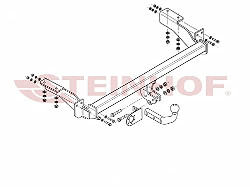 STEINHOF Gancio Traino M-026 Per MAZDA 6 (GH) – Fissaggio A Vite, Certificato TÜV, Facile Montaggio