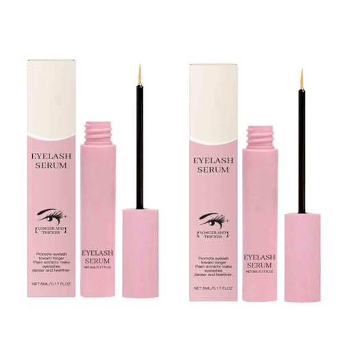 2PCS Eyelash Enhancer Serum, Lengthening Eyelashes Curl Thicken, Natural Eyelashes Deep Nourishing Longer Fuller Thicker Extension