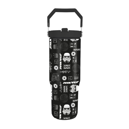 Bild: Pyramid International Star Wars (Vader Tech) 850.5 g/850ml Pitcher mit Strohhalm und Deckel, doppelwandiger Edelstahlk�rper, h�lt Ihr Getr�nk k�hl, Schraubdeckel mit PE-Strohhalm, BPA-frei f�r 26,32 EUR (-6%) statt 16,00 EUR bei amazon.de