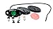 Race Sport Pod Lights Green - Led Glow Pod Station Lights 720 Lumens 9 Watts 12V Ip68 W/Mounting Hardware Rsldpodg