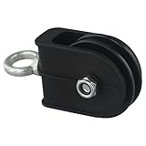 Yhenlovtt Seilrolle für Fitnessgeräte, 70 mm, 75 mm, mit 360° Drehung und leisem Lager-Design (BALCK70 + ABS-Halterung)
