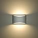 Produktbild LED Wandleuchte Innen, 7W Weiß Gipsleuchte Moderne Wandlampe Up Down Treppenhau Wandstrahler, Warmweiß Gips Licht Wandbeleuchtung für Badezimmer Wohnzimmer Schlafzimmer Flur Halle(G9 Birne enthalten)