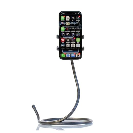 Thought Out PED5-COIL-H Flexible Gooseneck Stand Compatible with Apple iPhone Made in USA