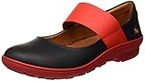 Material exterior: Cuero Art 1426 Grass Antibes, Merceditas para Mujer, Negro (Black/Grosella Black/Grosella), 37 EU