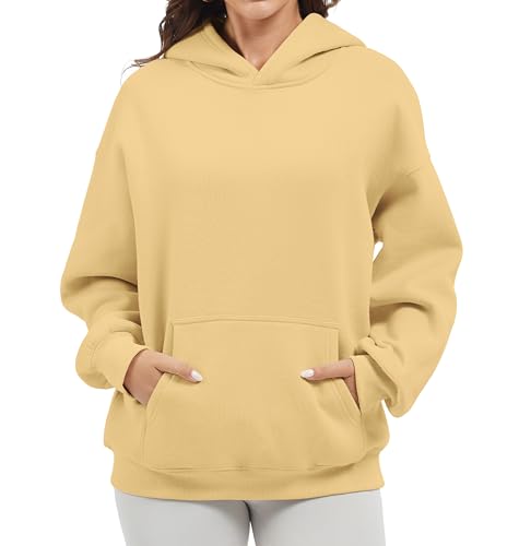 Women's Oversized Hoodie Fleece Sweatshirt Long Sleeve Shirts Pullover with Pocket 2025 Outfits Clothes