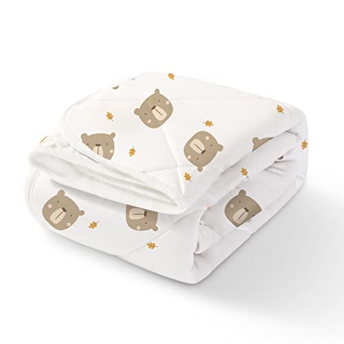 Image of Choc chick Baby Blankets for Girls Boys Super Soft 100% Organic Cotton Unisex Bed Blankets Quilt Receiving Blanket Stroller Crib Nursery Swaddle Blanket Newborn Infant Wrap Essentials 30 x 40 in Bear…