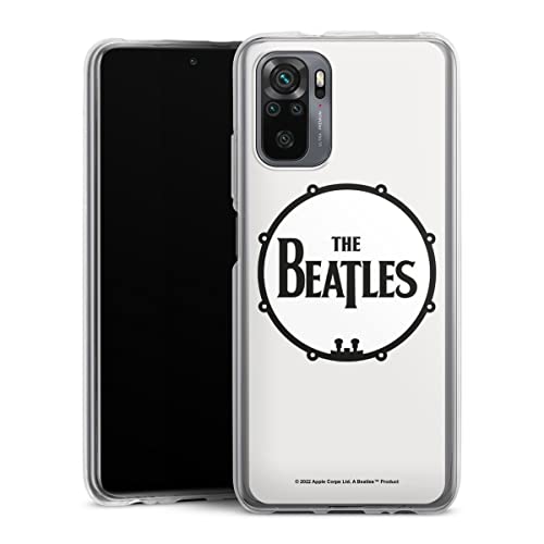DeinDesign Coque en Silicone Compatible avec Xiaomi Redmi Note 10 4G Etui Silicone Coque Souple The Beatles Rock ‘n’ Roll Logo - Les Beatles, Paul McCartney, John Lennon, RIngo Starr, George Harrison DeinDesign Coque en Silicone Compatible avec Xiaomi Redmi Note 10 4G Etui Silicone Coque Souple The Beatles Rock 'n' Roll Logo