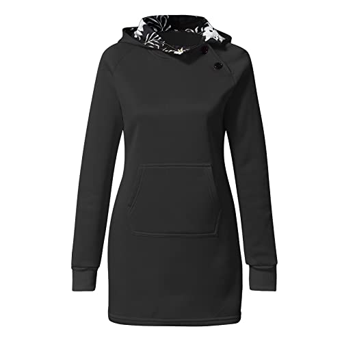 Skang Damen Hoodie Mantel Jacken Plaid Print Reißverschluss Warme weiche...