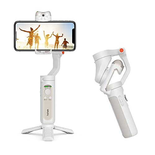 Gimbal Estabilizador para Móvil - hohem iSteady V2 a 3 Ejes con Sensor de Visión AI Integrado/Control Virtual/Batería de Emergencia Portátil/4 Modos, Compatible con iOS iPhone & Android Smartphones