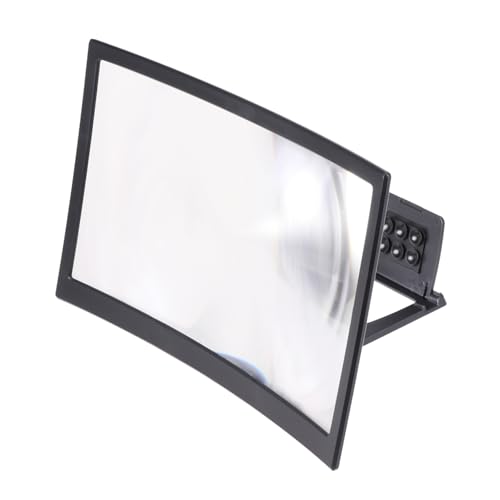 Amplificador de Pantalla Móvil Curvado para Ver Vídeos en la Cama con Soporte Plegable Portátil