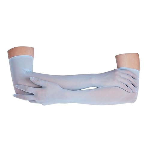 Women's Ultra-thin Sheer Mesh Long Length Gloves See Through Evening Party Mittens Performance Costume3