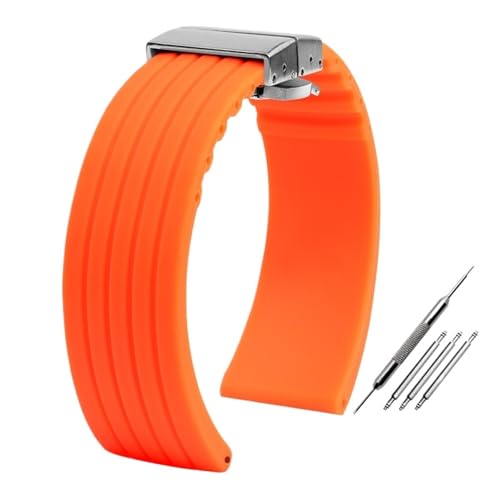 [X] ZCR[ɓK tHbVɓK IKɓK V`YɓK ~h[ɓK VRXgbv Y X|[c h 20mm 22mm IW c ^Cp^[ EHb`oh(Orange steel buckle,19mm)