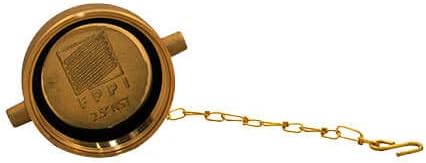 1-1/2" NST Cap With Chain (Rough Brass)