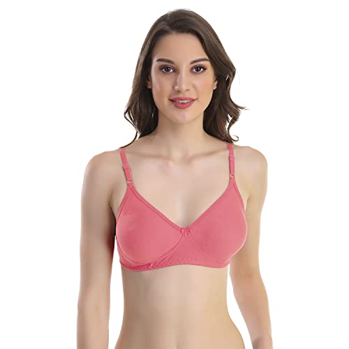 Image of Cotton Blend Seamless Bra for Womens
