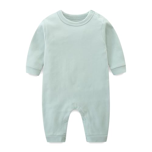 Unisex Baby Onesie, Long Sleeve 100% Cotton Baby Clothes, Baby Footless Jumpsuit