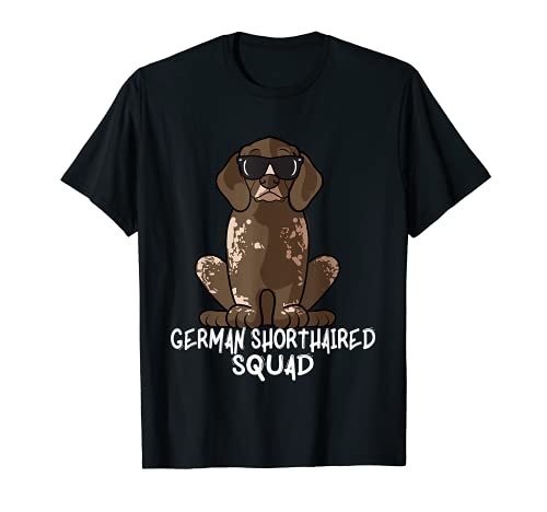 Cool German Shorthaired Squad Dog Mom Dog Dad T-Shirt, Black