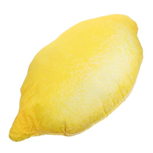 Coussin citron peluche UPKOCH pour soulager le mal de dos sur un canape trop ferme