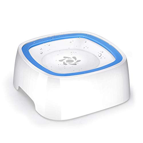 Dog Water Bowl Vehicle Carried Floating Bowl, No Spill Dog Bowl Anti Gulping Dripless Avoid Wet Mouth Pet Bowl with Food Grade Material for Dogs Cats, Keep Water Fresh