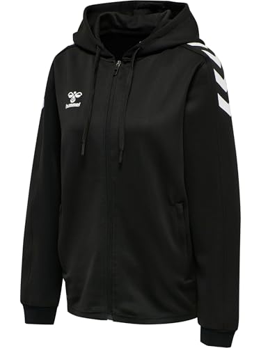hummel hmlCORE XK Poly Zip Hood Sweat WOMA, Black/Black, S