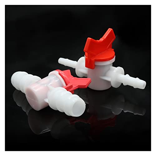 Conector para manguera de PVC y micro riego con válvula de bola plástica 6