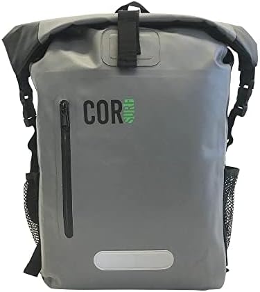 Miniatura 9 de Cor Surf Mochila resistente 100% impermeable y mochila seca para natación, canotaje o kayak, diseño enrollable con costuras soldadas sónicamente y