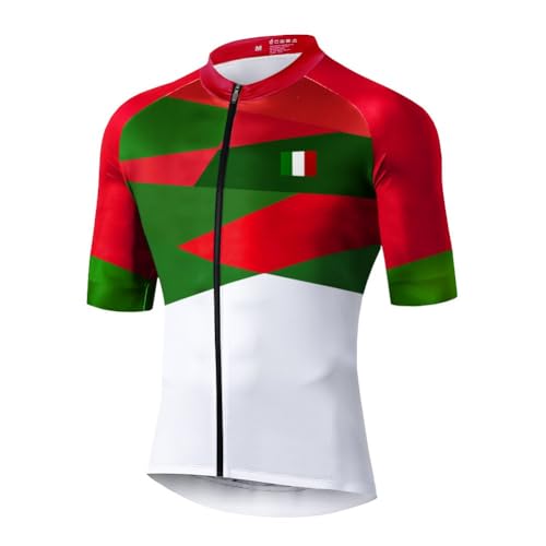UGLY FROG Biking Herren Radtrikot Kurzarm, Fahrradtrikot Radsport T-Shirt mit 3 Rückentaschen, Atmungsaktives Sommer Fahrrad Trikot Schnelltrockend Trek Radtrikot Fahrradbekleidung für MTB Rennrad
