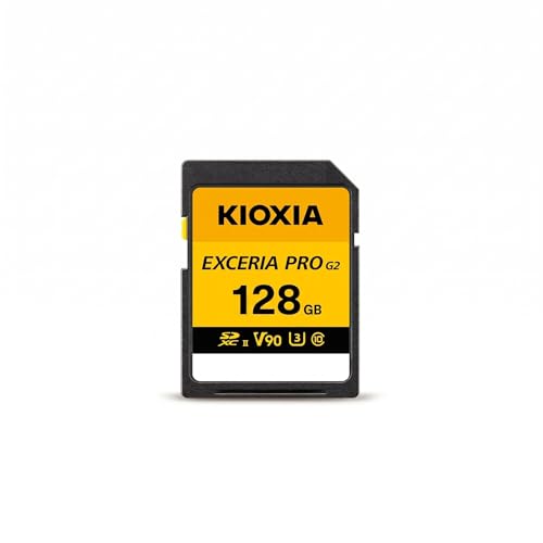 Image of KIOXIA EXCERIA PRO G2 128GB SD Card for Camera | Made in Japan | SDXC UHS-II V90 U3 | 310MB /s Read, 295MB /s Write | 8K Video Recording | 5-Yr Warranty