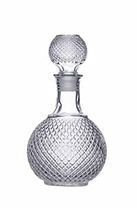 BarCraft Whisky & Brandy Karaffe 1L Geschliffenes Glas