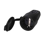 Base aerea con tapa impermeable de goma 4.8mm Negro GSC 102015001