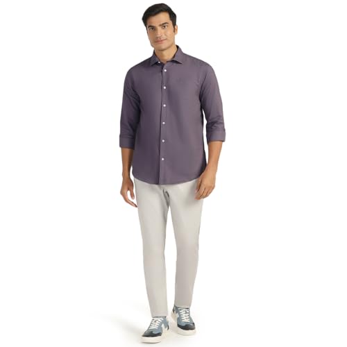 Image of blackberrys Men Solid Shirt with Structured Design, Full Sleeves and Clean Finish | Designed for Office Routine, Workplace Styling and Professional Settings