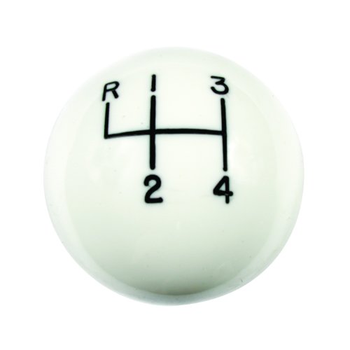 Hurst 1630003 White 4-Speed Classic Shifter Knob by Hurst