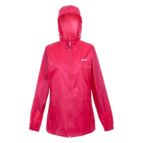 Regatta Womens Pack-It III Jacket Waterproof Pack Away Hiking Walking Coat 28 Black