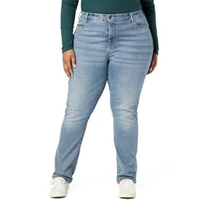 Signature by Levi Strauss & Co. Gold Women’s Curvy Totally Shaping Straight Jeans (Available in Plus Size)