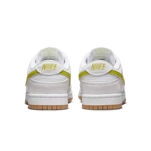 Nike Nike Dunk Low Women's Shoes (HJ7335-133, White/Gum Yellow/Bright Cactus) Size 6