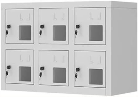 20-Slot Cell Phone Storage Locker Cabinet with Locking Doors & Keys for Office, Classroom, Gym - Secure Mobile Device Organizer for Work & Study Spaces