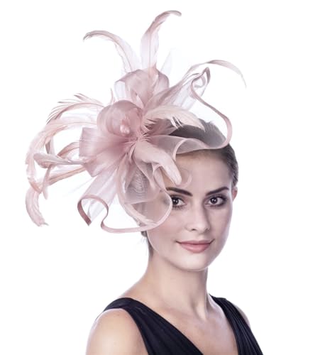 Lucky Leaf Women Girl Fascinators Hair Clip Hairpin Hat Feather Cocktail Wedding Tea Party Hat