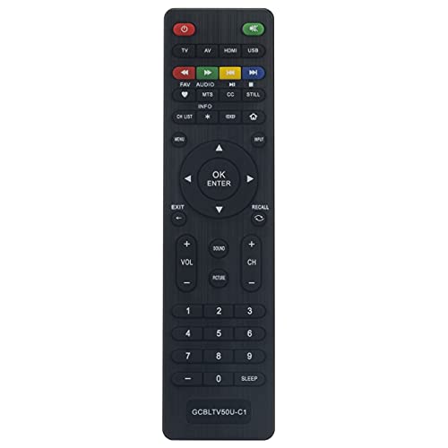 GCBLTV50U-C1 Replace Remote Control GCBLTV50UC1 fit for Changhong TV LED40YC1700UA LED42YC2000UA LED32YC1600UA LED50YC2000UA LED40YD1100UA