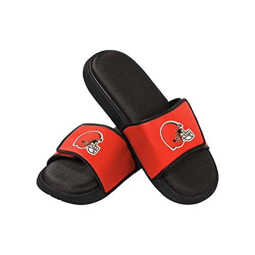 Image of FOCO mens NFL Team Logo Sport Shower Foam Slide Flip Flop Sandals