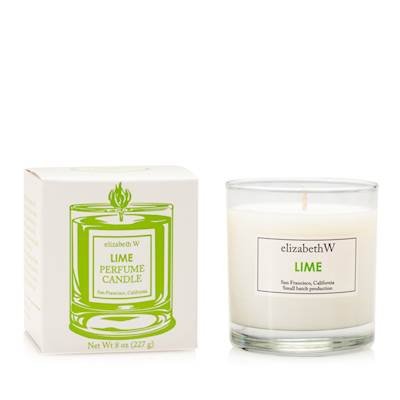 elizabeth W Lime Perfume Scented Jar Candle 8 oz