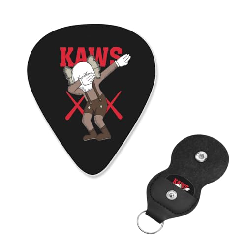 ギターピック 6枚セット Kaws カウズ guitar pick ギターぴっく フィンガーピック 指サムピックセット プレクトラム エレキギターピック き練習用 携帯便利 ティアドロップ型 フィンガー保護 耐久性 初心者 音楽愛好家