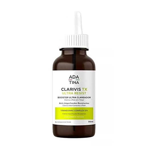 Sérum Clarivis TX Ultra Resist Booster Clareador de manchas e melasma resistente e hormonal Ada Tina