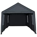 NOWENSOL Carport Canopy 10x20ft Heavy Duty with Removable Sidewalls & Doors, Portable Car Port Garage Shelter for Boat, Party, Outdoor Camping Tent, UV Resistant