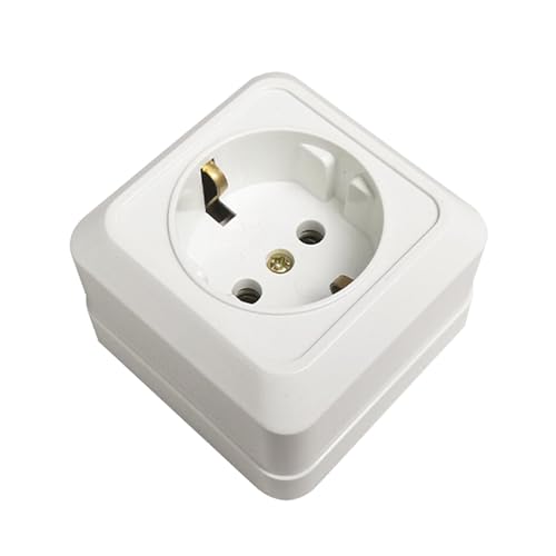 Adattatore per presa UE, presa elettrica standard tedesca UE | Prese adattatrici CA 250 V Germania Francia | da viaggio francese impermeabile professionale in rame 16A