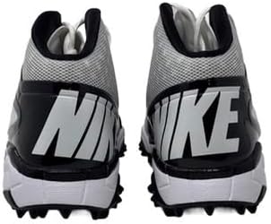 Nike Vapor Pro 3/4 Destroyer Mid Men's Football Turf Cleats White Black Grey 527879-100 Size 18 M US