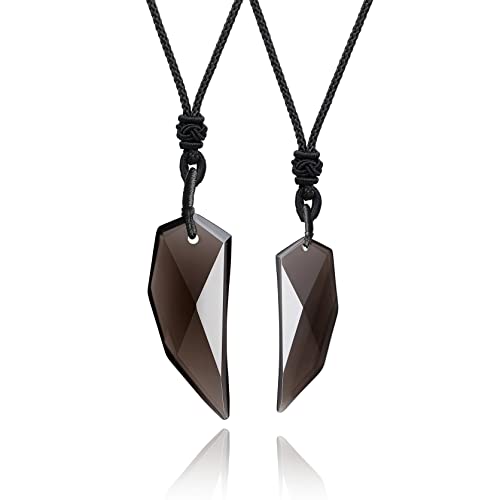 COAI Ice Obsidian Amulet Pendant Necklace Couple Jewelry One Pair COAI Ice Obsidian Amulet Pendant Necklace Couple Jewelry One Pair