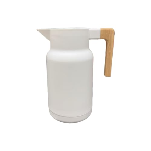 保温ポット お茶 ポット 水入れ容器 大容量 そそぐんです 1Lシルバーメッキフラスコでこぼれたプルーフデザインポータブルボディとクイッククリーニングガラスコア飲料コンテナ断熱水ボトル熱保持技術