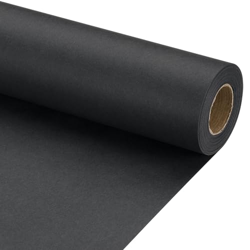 Rouleau de papier cadeaux noir de 11.4m pour sublimer vos fêtes de Noël et d'anniversaire